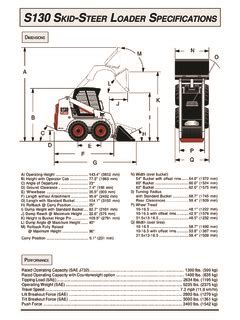 bobcat s130 skid steer specifications|bobcat s130 specs pdf.